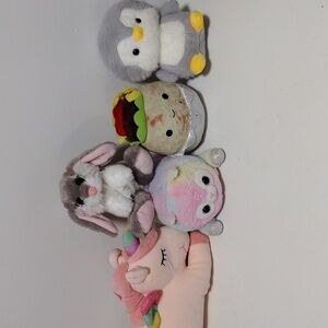 cute set of small plush toys